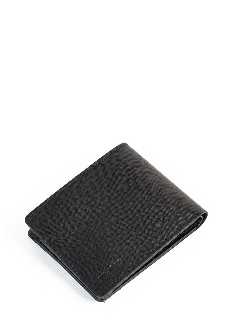 NASEEG Narmer Genuine Leather Wallet From Naseeg - Black Saffiano - Image 5